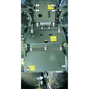 Защита Двигатель, Коробка переключения передач, Раздаточная коробка Land Rover Range Rover Sport L320 ( 2009-2012 ) г. арт: 33211