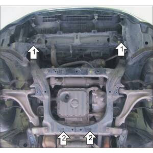 Защита Двигатель Lexus GS 300 ( 2005-2008 ) г. арт: 35009 photo2 Интернет магазин Автоаксессуаров Защита картера, МКПП, АКПП, РК, ТБ (Мотодор)