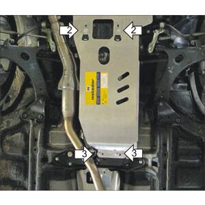 Защита КПП Subaru Forester ( 2008-2013 ) г. арт: 32208 photo1 Интернет магазин Автоаксессуаров Защита картера, МКПП, АКПП, РК, ТБ (Мотодор)