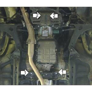 Защита КПП Subaru Forester ( 2008-2013 ) г. арт: 32208 photo2 Интернет магазин Автоаксессуаров Защита картера, МКПП, АКПП, РК, ТБ (Мотодор)