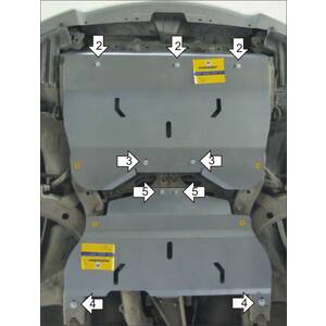 Защита Двигатель; КПП Subaru Impreza Wrx ( 2000-2007 ) г. арт: 32227 photo2 Интернет магазин Автоаксессуаров Защита картера, МКПП, АКПП, РК, ТБ (Мотодор)
