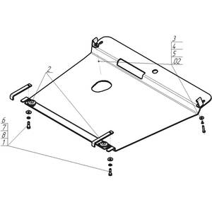Защита Двигатель Volkswagen Passat B5 ( 1996-2000 ) г. арт: 32711 photo3 Интернет магазин Автоаксессуаров Защита картера, МКПП, АКПП, РК, ТБ (Мотодор)