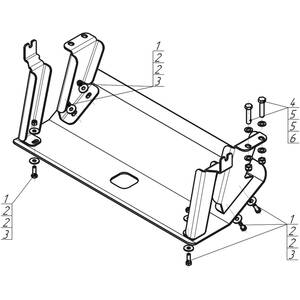 Защита Радиатор Daewoo Novus ( 2012- ) г. арт: 20503 photo3 Интернет магазин Автоаксессуаров Защита картера, МКПП, АКПП, РК, ТБ (Мотодор)