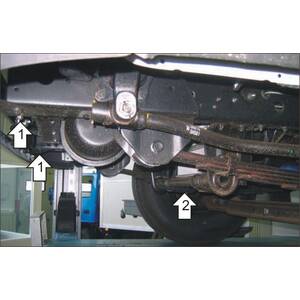 Защита Радиатор Hyundai HD 72 ( 2003- ) г. арт: 20903 photo3 Интернет магазин Автоаксессуаров Защита картера, МКПП, АКПП, РК, ТБ (Мотодор)