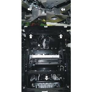 Защита Радиатор Isuzu NMR 85H ( 2011- ) г. арт: 26406 photo2 Интернет магазин Автоаксессуаров Защита картера, МКПП, АКПП, РК, ТБ (Мотодор)