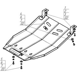 Защита Радиатор Isuzu NMR 85H ( 2011- ) г. арт: 26406 photo3 Интернет магазин Автоаксессуаров Защита картера, МКПП, АКПП, РК, ТБ (Мотодор)