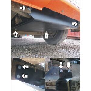 Защита Радиатор Kamaz 65115 ( 2007- ) г. арт: 27705 photo1 Интернет магазин Автоаксессуаров Защита картера, МКПП, АКПП, РК, ТБ (Мотодор)