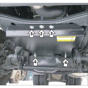 Защита Двигатель Mercedes-benz Arocs ( 2020- ) г. арт: 21225 photo1 Интернет магазин Автоаксессуаров Защита картера, МКПП, АКПП, РК, ТБ (Мотодор)