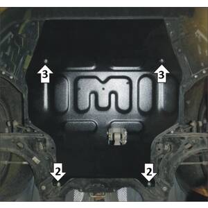 Защита Двигатель, Коробка переключения передач FAW Bestune T77 ( 2022- ) г. арт: 53901 photo1 Интернет магазин Автоаксессуаров Защита картера, МКПП, АКПП, РК, ТБ (Мотодор)