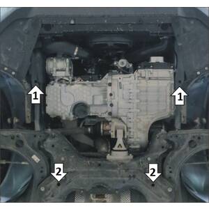 Защита Двигатель, Коробка переключения передач FAW Bestune T77 ( 2022- ) г. арт: 53901 photo2 Интернет магазин Автоаксессуаров Защита картера, МКПП, АКПП, РК, ТБ (Мотодор)