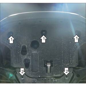 Защита Двигатель, Коробка переключения передач Hyundai Creta ( 2016-2021 ) г. арт: 50911 photo2 Интернет магазин Автоаксессуаров Защита картера, МКПП, АКПП, РК, ТБ (Мотодор)