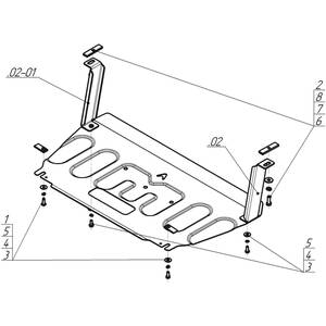 Защита Двигатель, Коробка переключения передач KIA Picanto ( 2017-2023 ) г. арт: 51012 photo3 Интернет магазин Автоаксессуаров Защита картера, МКПП, АКПП, РК, ТБ (Мотодор)