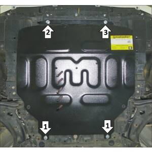 Защита Двигатель, Коробка переключения передач Suzuki Ertiga ( 2018- ) г. арт: 72401 photo1 Интернет магазин Автоаксессуаров Защита картера, МКПП, АКПП, РК, ТБ (Мотодор)