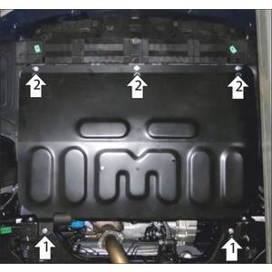 Защита Двигатель; КПП Omoda S5 ( 2023-н.в. ) г. арт: 59009 photo1 Интернет магазин Автоаксессуаров Защита картера, МКПП, АКПП, РК, ТБ (Мотодор)