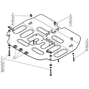 Защита Двигатель, Коробка переключения передач Changan Eado Plus ( 2020- ) г. арт: 57207 photo3 Интернет магазин Автоаксессуаров Защита картера, МКПП, АКПП, РК, ТБ (Мотодор)