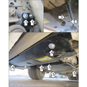 Защита Двигатель, Радиатор Mercedes-benz Actros ( 2021- ) г. арт: 21228 photo1 Интернет магазин Автоаксессуаров Защита картера, МКПП, АКПП, РК, ТБ (Мотодор)