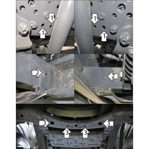 Защита Двигатель, Радиатор Mercedes-benz Actros ( 2021- ) г. арт: 21228 photo2 Интернет магазин Автоаксессуаров Защита картера, МКПП, АКПП, РК, ТБ (Мотодор)