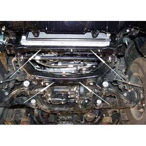 Защита рул. и карт. - TOYOTA Land Cruiser 120 (Prado) без штатной защиты (2005 - 2009) г. ( арт: 24.0751 )