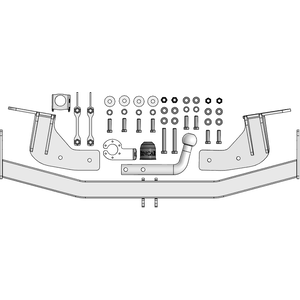 Кликните для увеличения изображения Фаркоп Changan Cs95 2023- г. ( универсал ) арт: ZC101A