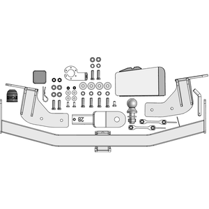 Кликните для увеличения изображения Фаркоп Changan Cs95 2023- г. ( универсал ) арт: ZC102E