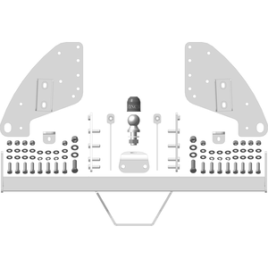 Кликните для увеличения изображения Фаркоп Mitsubishi L 200 2015-2018 г. ( Пикап ) арт: ZM301FE