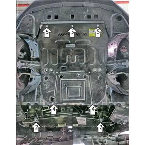 Защита Двигатель, Коробка переключения передач Citroen C5 Aircross ( 2022- ) г. арт: 71601