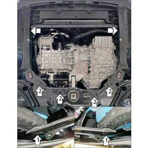 Защита Двигатель; КПП Gac GS3 ( 2024-н.в. ) г. арт: 77805 photo2 Интернет магазин Автоаксессуаров Защита картера, МКПП, АКПП, РК, ТБ (Мотодор)