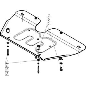 Защита Электроусилитель руля Gac M8 ( 2023- ) г. арт: 77803-1