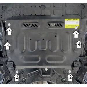 Кликните для увеличения изображения Защита Двигатель, Коробка переключения передач Belgee S50 ( 2024- ) г. арт: 74204