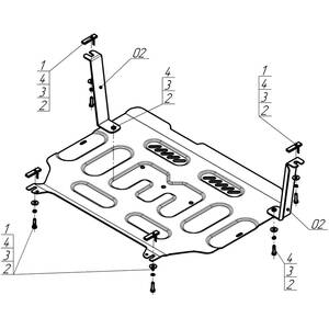 Кликните для увеличения изображения Защита Двигатель, Коробка переключения передач Belgee S50 ( 2024- ) г. арт: 74204