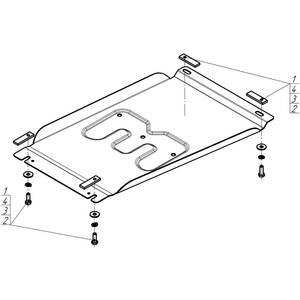 Защита Коробка переключения передач Great Wall Poer ( 2021- ) г. арт: 73115