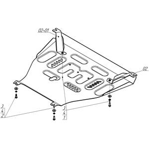 Защита Двигатель, Коробка переключения передач Haval H3 ( 2024- ) г. арт: 73108 photo3 Интернет магазин Автоаксессуаров Защита картера, МКПП, АКПП, РК, ТБ (Мотодор)