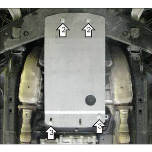 Защита Коробка переключения передач Infiniti QX 70 ( 2014-2017 ) г. арт: 78001-1