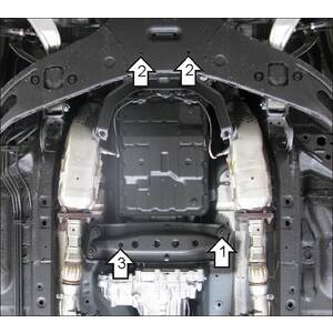 Защита Коробка переключения передач Infiniti QX 70 ( 2014-2017 ) г. арт: 78001-1
