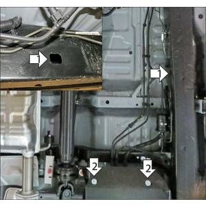 Кликните для увеличения изображения Защита Топливный фильтр Jac T8 ( 2019- ) г. арт: 78305