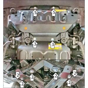 Защита Радиатор Jac T9 ( 2024- ) г. арт: 78315 photo1 Интернет магазин Автоаксессуаров Защита картера, МКПП, АКПП, РК, ТБ (Мотодор)