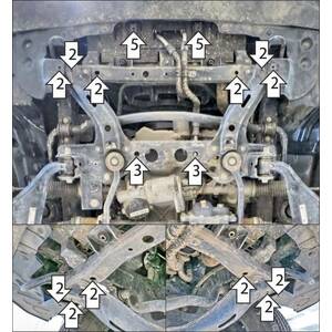 Защита Радиатор Jac T9 ( 2024- ) г. арт: 78315 photo2 Интернет магазин Автоаксессуаров Защита картера, МКПП, АКПП, РК, ТБ (Мотодор)