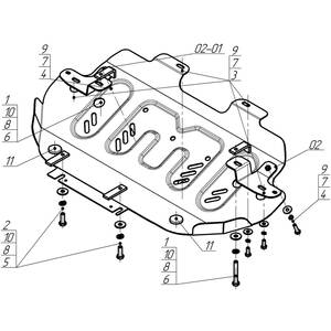 Защита Радиатор Jac T9 ( 2024- ) г. арт: 78315 photo3 Интернет магазин Автоаксессуаров Защита картера, МКПП, АКПП, РК, ТБ (Мотодор)