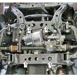 Защита Двигатель, Передний дифференциал Jac T9 ( 2024- ) г. арт: 78316 photo2 Интернет магазин Автоаксессуаров Защита картера, МКПП, АКПП, РК, ТБ (Мотодор)