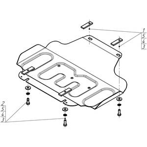 Защита Двигатель, Передний дифференциал Jac T9 ( 2024- ) г. арт: 78316 photo3 Интернет магазин Автоаксессуаров Защита картера, МКПП, АКПП, РК, ТБ (Мотодор)