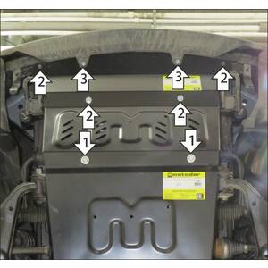 Защита Радиатор Jac T6 ( 2019- ) г. арт: 78308