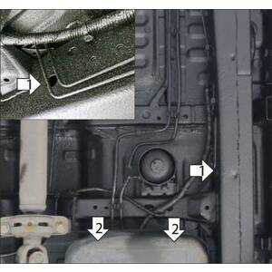 Кликните для увеличения изображения Защита Топливный фильтр Jac T6 ( 2019- ) г. арт: 78307