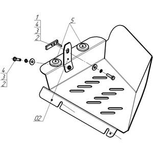 Кликните для увеличения изображения Защита Топливный фильтр Jac T6 ( 2019- ) г. арт: 78307