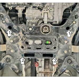 Кликните для увеличения изображения Защита Электроусилитель руля Gac M8 ( 2023- ) г. арт: 347802-1