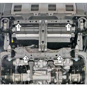 Защита Радиатор Toyota Land Cruiser Prado 250 ( 2023-н.в. ) г. арт: 32531 photo2 Интернет магазин Автоаксессуаров Защита картера, МКПП, АКПП, РК, ТБ (Мотодор)