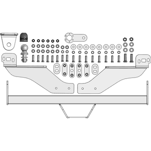 Кликните для увеличения изображения Фаркоп Jac T8 2019- г. ( Пикап ) арт: ZJ101FE