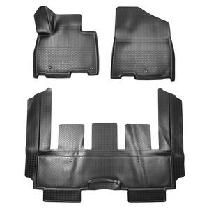 Кликните для увеличения изображения Коврики салонные для Kia Carnival IV 3D (2020) (1, 2 ряд 7-ми местная версия) , (арт: NPA10-C43-032)