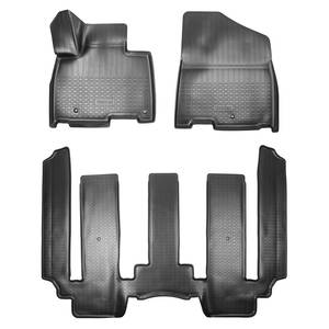 Коврики салонные для Kia Carnival IV 3D (2020) (1, 2 ряд 8-ми местная версия) , (арт: NPA10-C43-034)