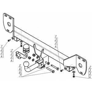 photo Фаркоп Geely Tugella 2020- г. ( Хэтчбек ) арт: 94203-A