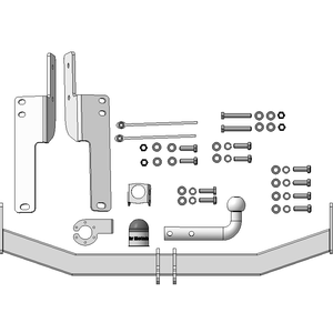 Кликните для увеличения изображения Фаркоп Toyota Land Cruiser Prado 150 2009-2014 г. ( универсал ) арт: 92509-A